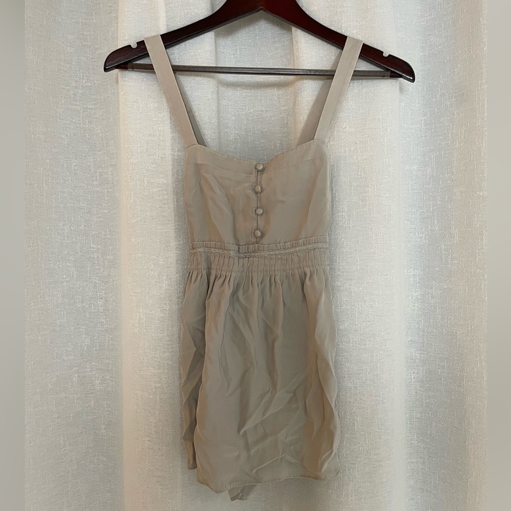 J. Crew Silk Grey tank top